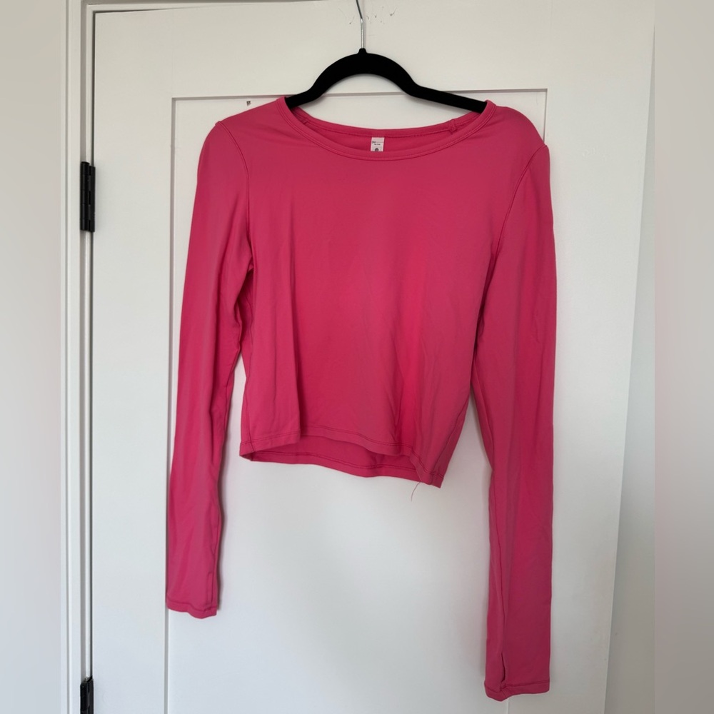 Pink LS Workout top